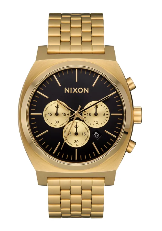 Time Teller Chrono - Gold / Black / Gold sold by Nixon