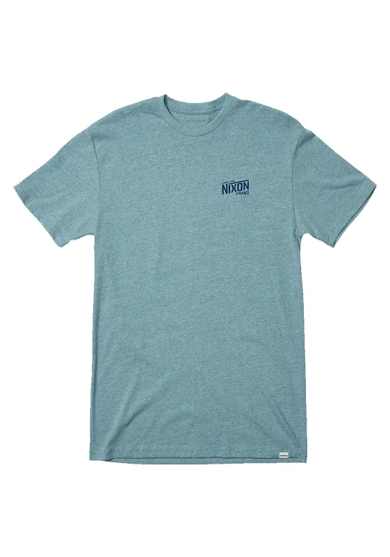 National T-Shirt - Heather Pacific sold by Nixon