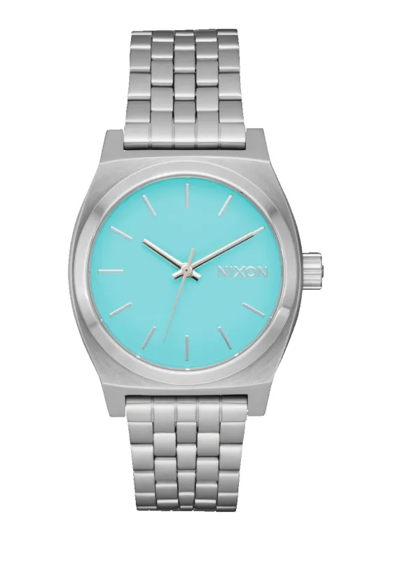 Medium Time Teller - Silver / Turquoise sold by Nixon