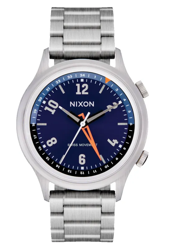 Drifter GMT - Silver / Midnight Sunray made by Nixon