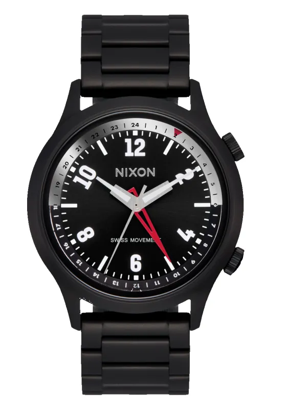 Drifter GMT - Super Black / Black Sunray made by Nixon