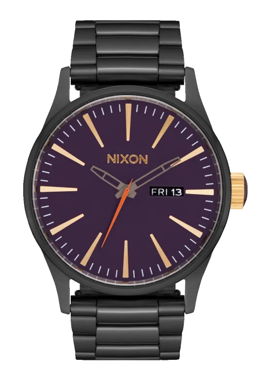 Sentry Stainless Steel - Gunmetal / Blackberry / Gold sold by Nixon