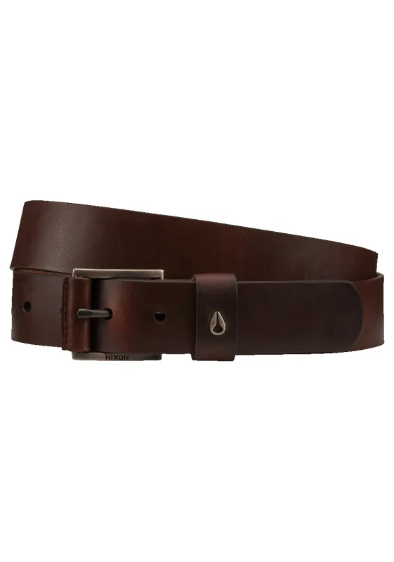 Americana Leather Belt - Dark Brown made by Nixon