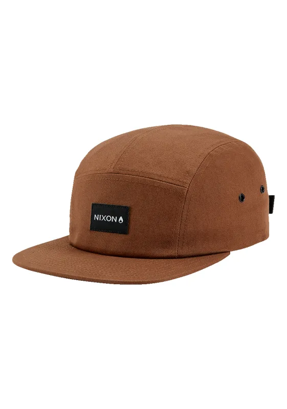 Mikey 5 Panel Hat - Brown sold by Nixon