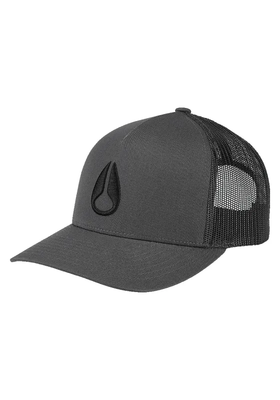 Iconed Trucker Hat - Charcoal / Black sold by Nixon
