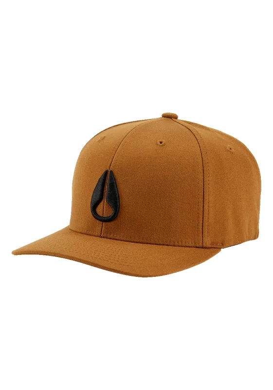 Deep Down Flexfit Athletic Fit Hat - Brown / Black sold by Nixon