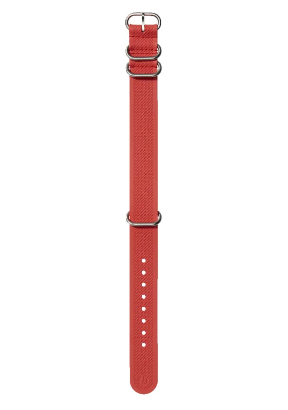 20mm FKM Rubber One Piece Band - Fire made by Nixon