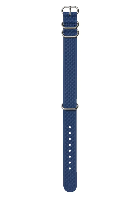 20mm FKM Rubber One Piece Band - Navy / Blue sold by Nixon