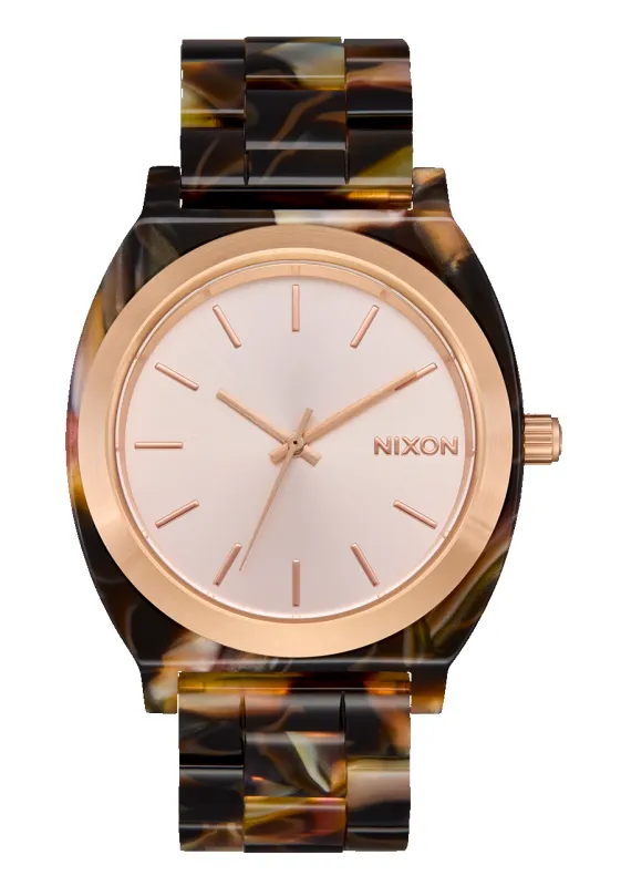 Time Teller Acetate - Rose Gold / Pink Tortoise sold by Nixon