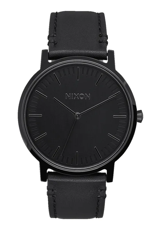 Porter Leather - All Black made by Nixon