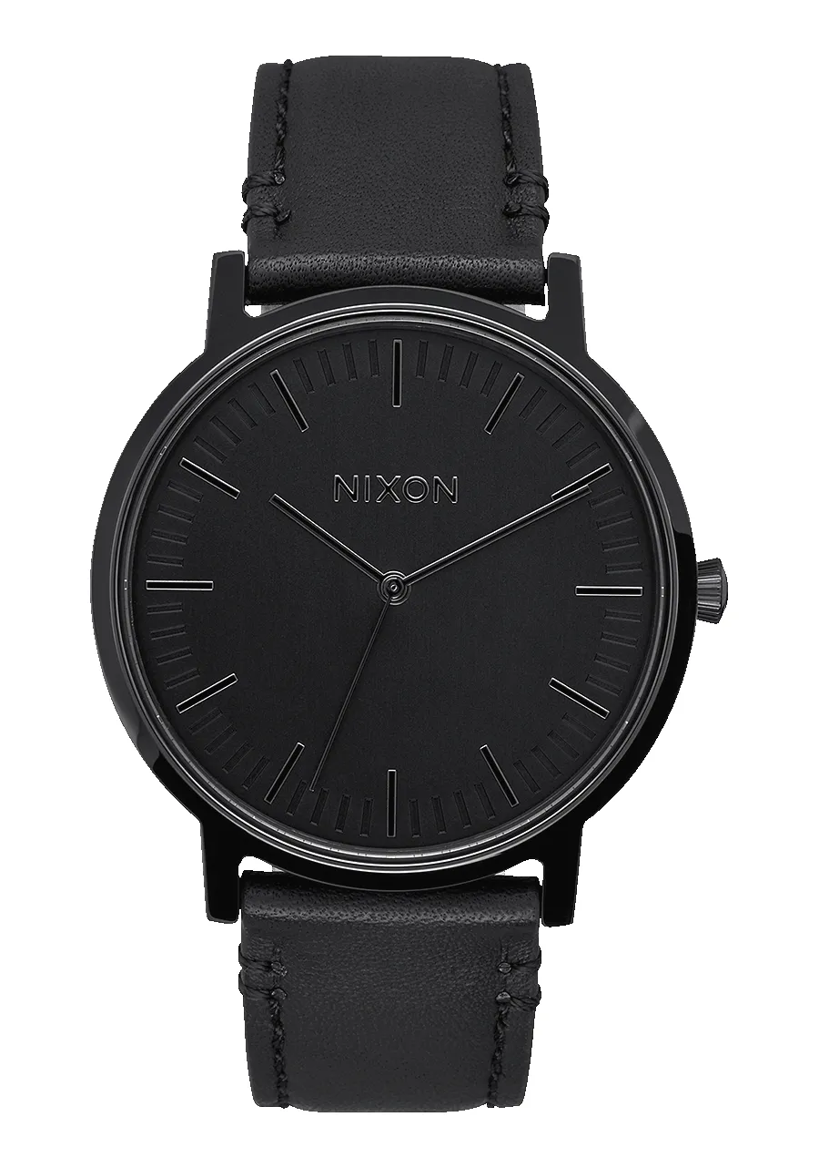 Porter Leather - All Black sold by Nixon