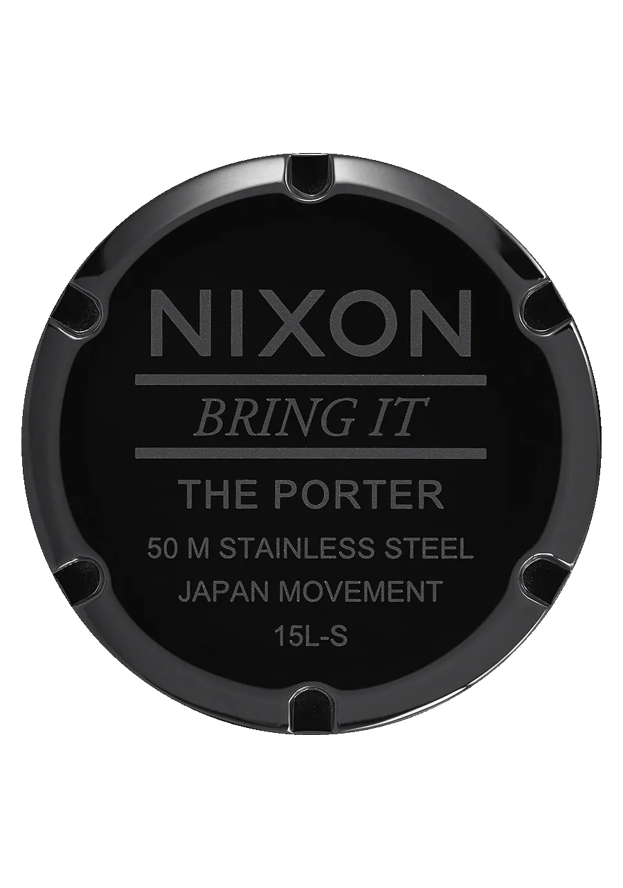 Porter Leather - All Black sold by Nixon product image thumbnail 4