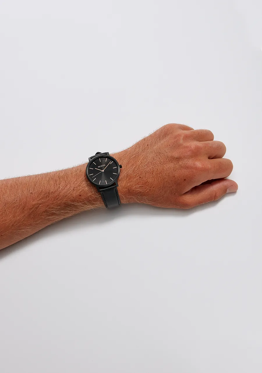 Porter Leather - All Black sold by Nixon product image thumbnail 5