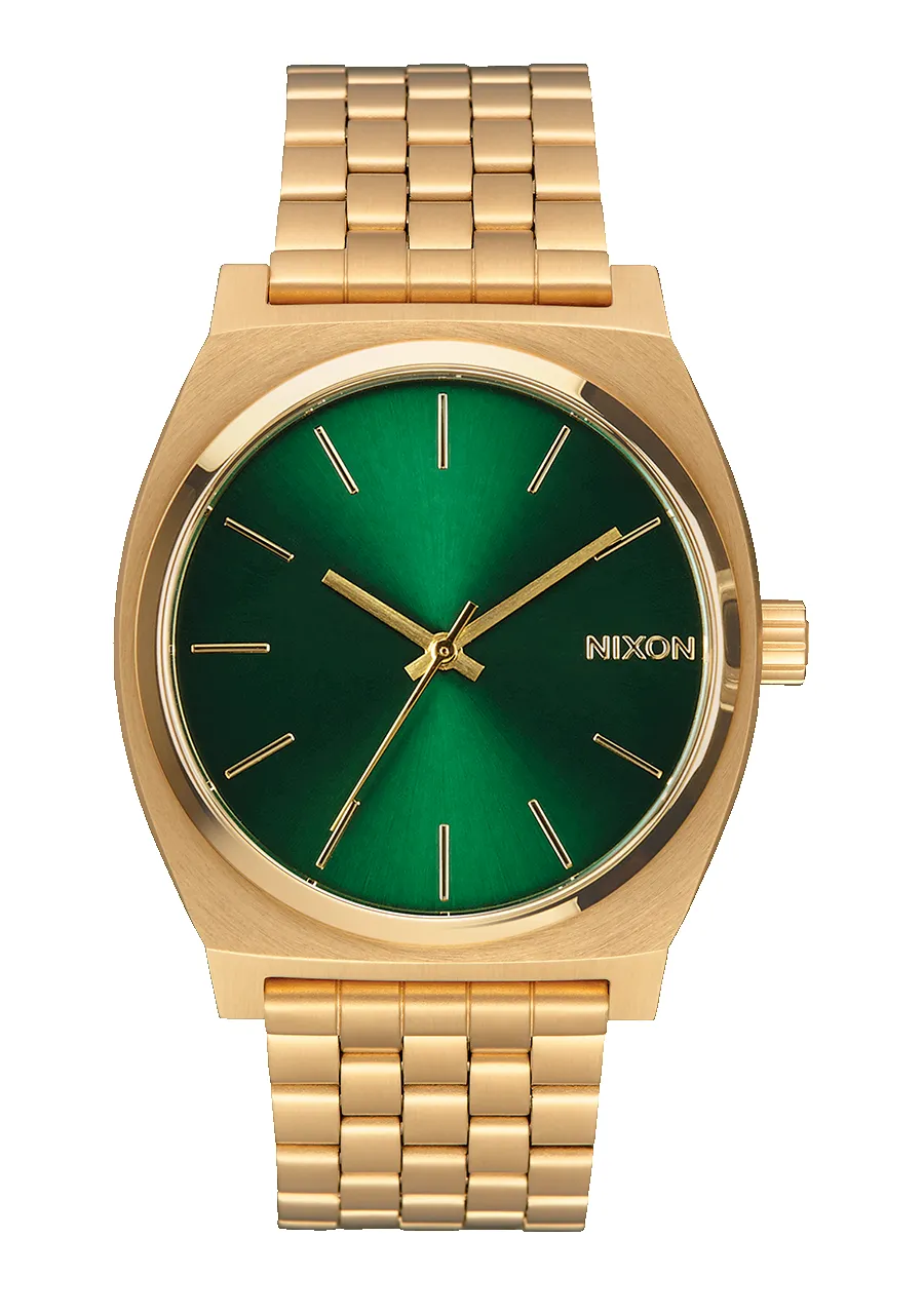 Time Teller - Gold / Green Sunray sold by Nixon