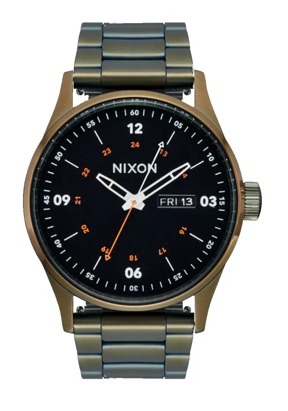 Sentry Stainless Steel - Dark Olive / Black sold by Nixon