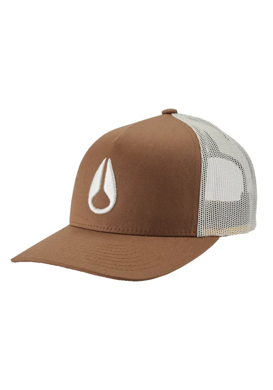 Iconed Trucker Hat - Brown / Off White sold by Nixon