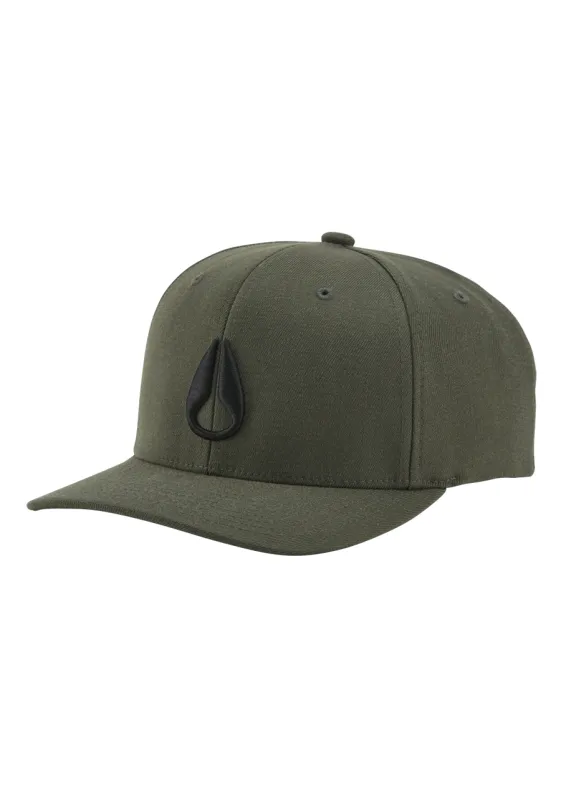 Deep Down Flexfit Athletic Fit Hat - Olive / Black sold by Nixon