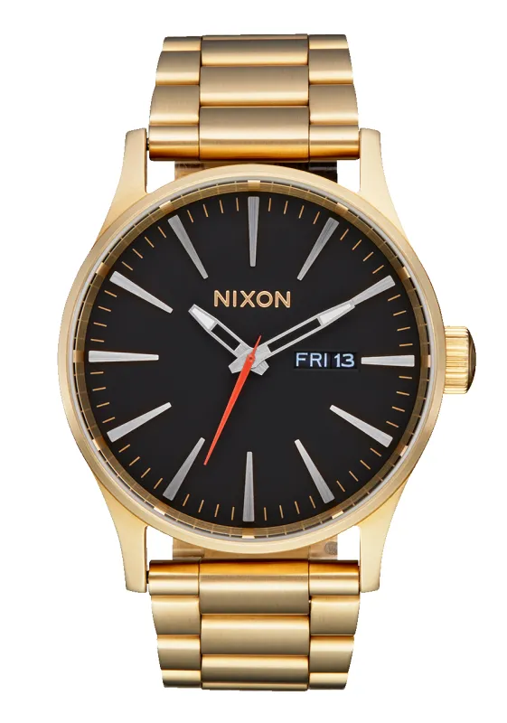 Sentry Stainless Steel - Yellow Gold / Black sold by Nixon