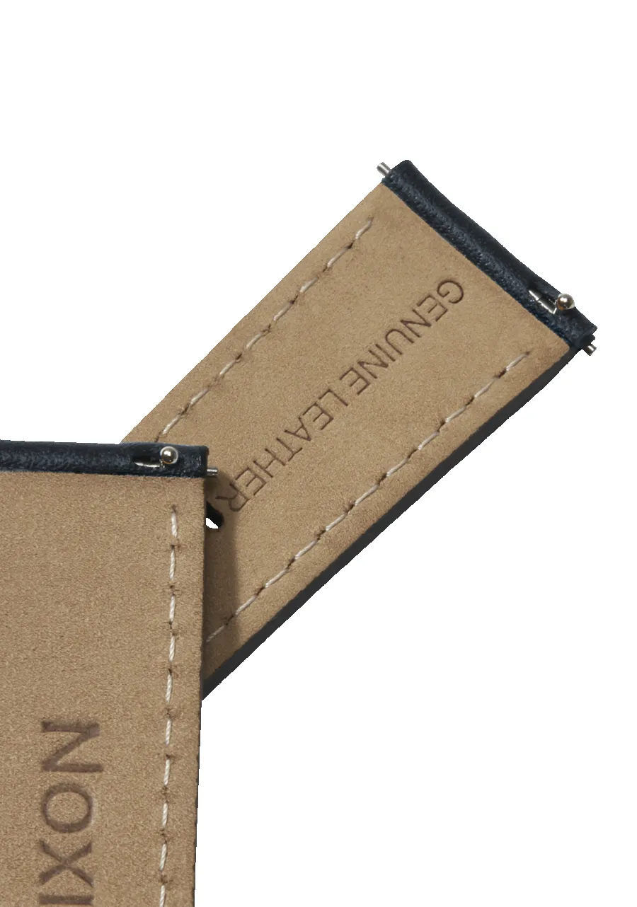 23mm Stitched Leather Band - Navy sold by Nixon product image thumbnail 3