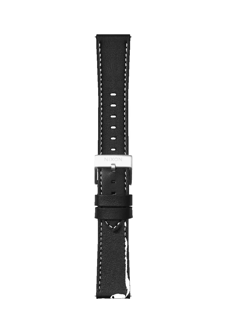 20mm Stitched Leather Band - Black sold by Nixon product image thumbnail 2