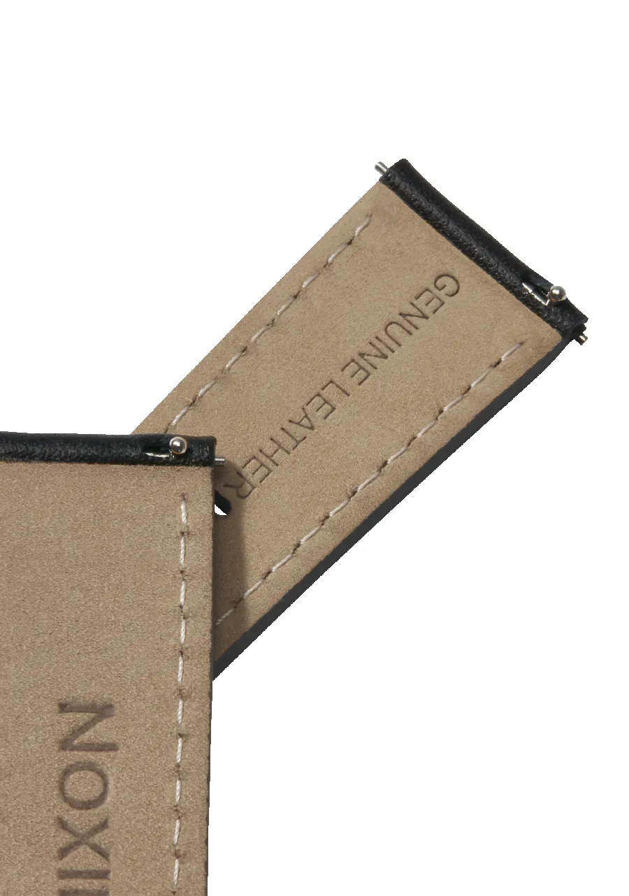 20mm Stitched Leather Band - Black sold by Nixon product image thumbnail 3