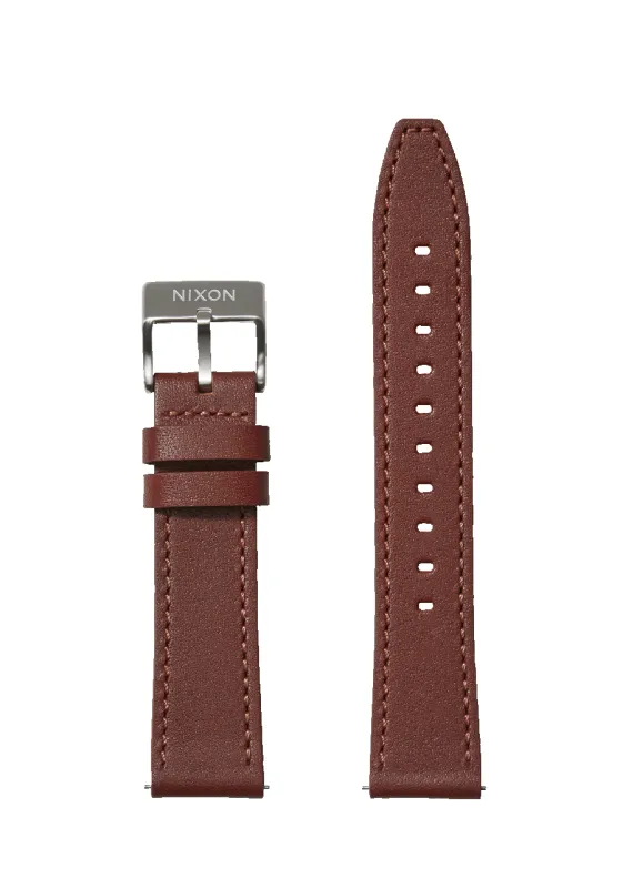 20mm Horween Leather Band - Brown sold by Nixon