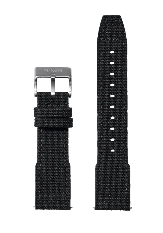 23mm Cordura Canvas Band - Black sold by Nixon