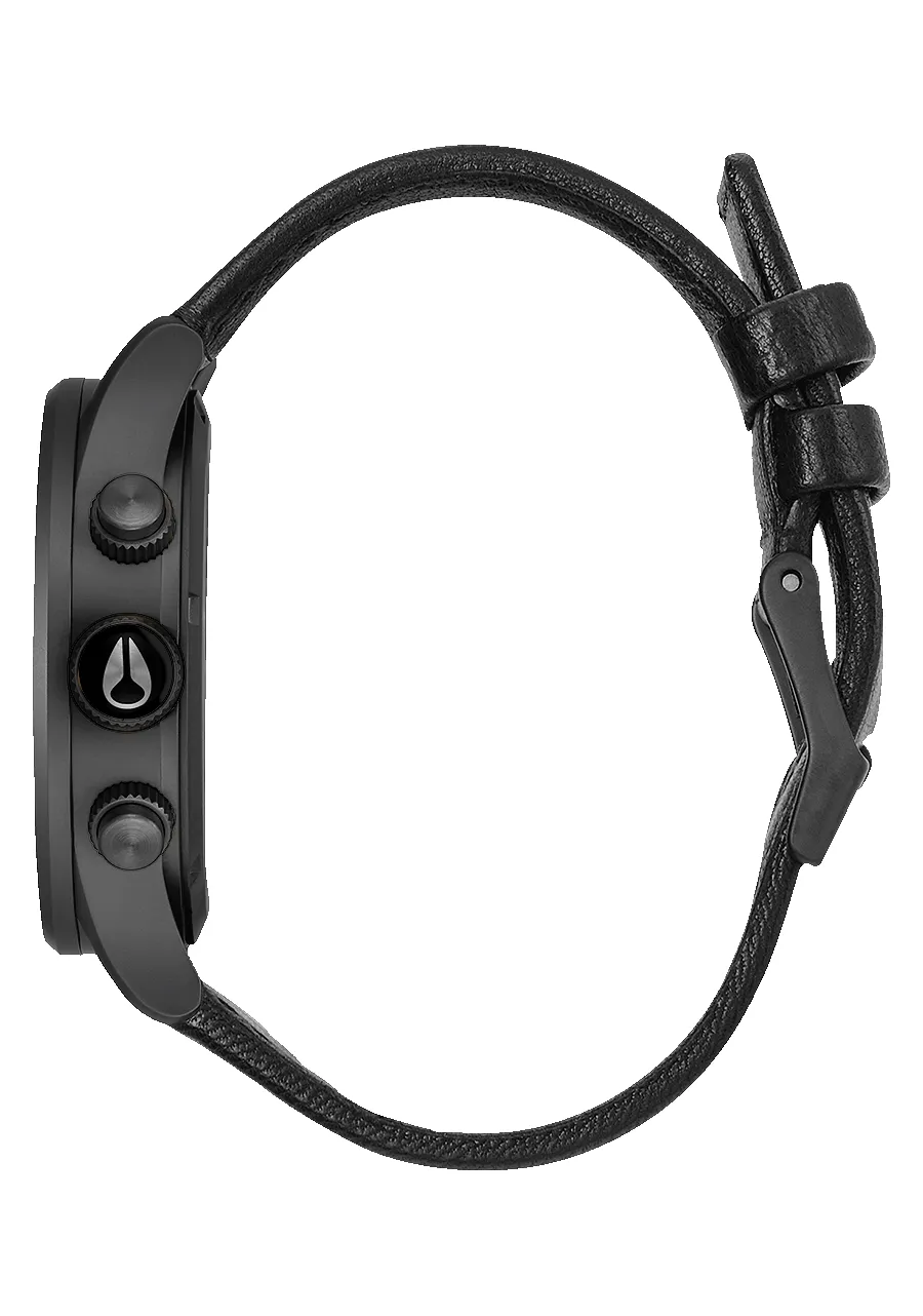 Sentry Chrono Leather - Matte Black / Gold / Black sold by Nixon product image thumbnail 3