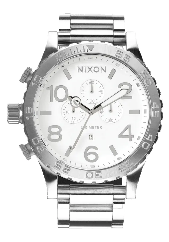51-30 Chrono - High Polish / White sold by Nixon
