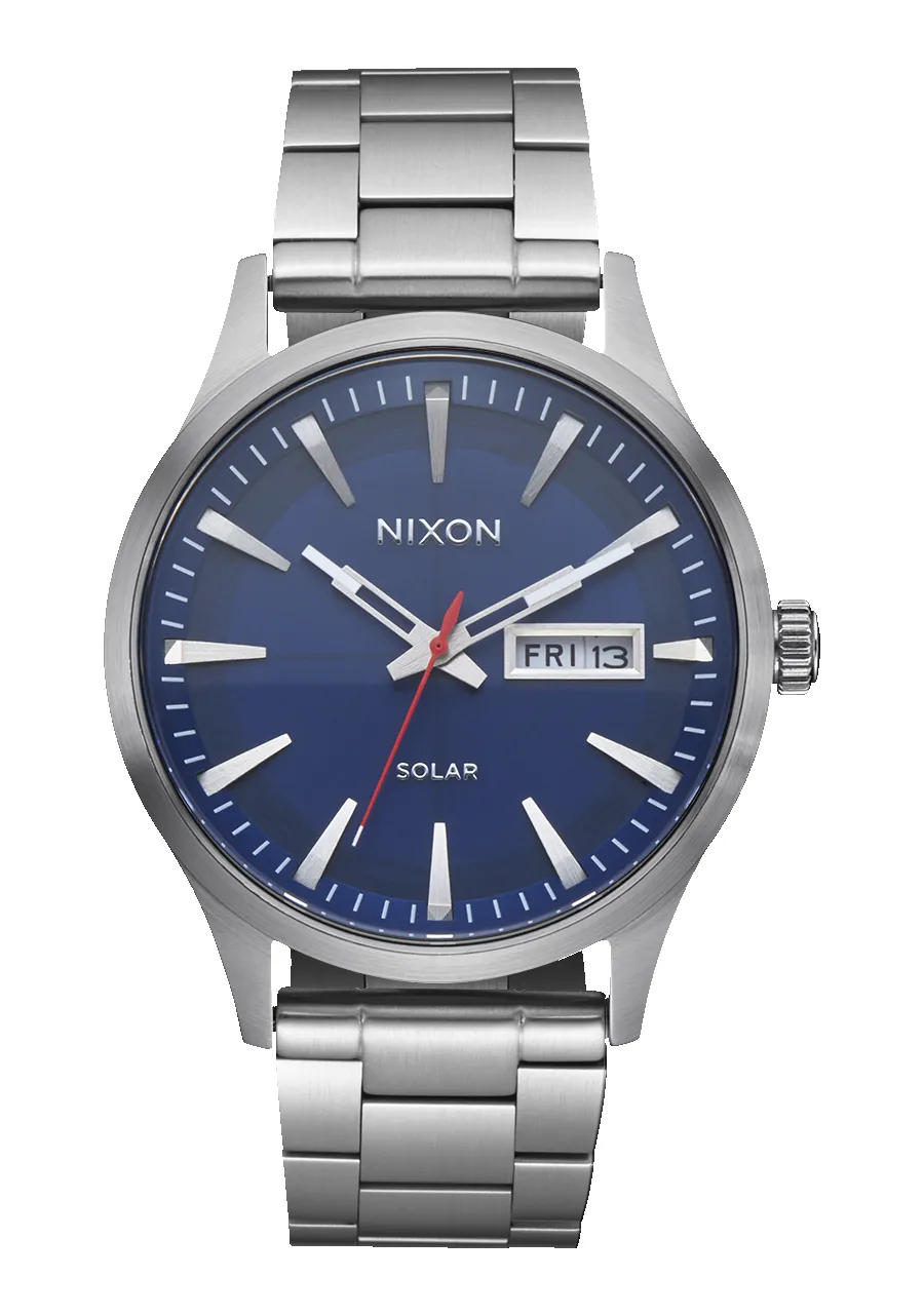 Sentry Solar Stainless Steel - Navy Sunray / Silver sold by Nixon