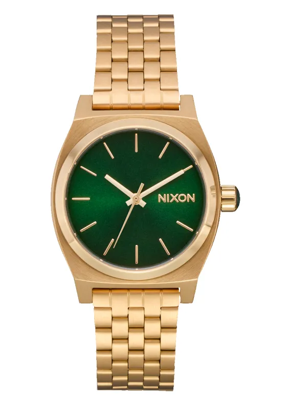 Medium Time Teller - Gold / Green Sunray sold by Nixon