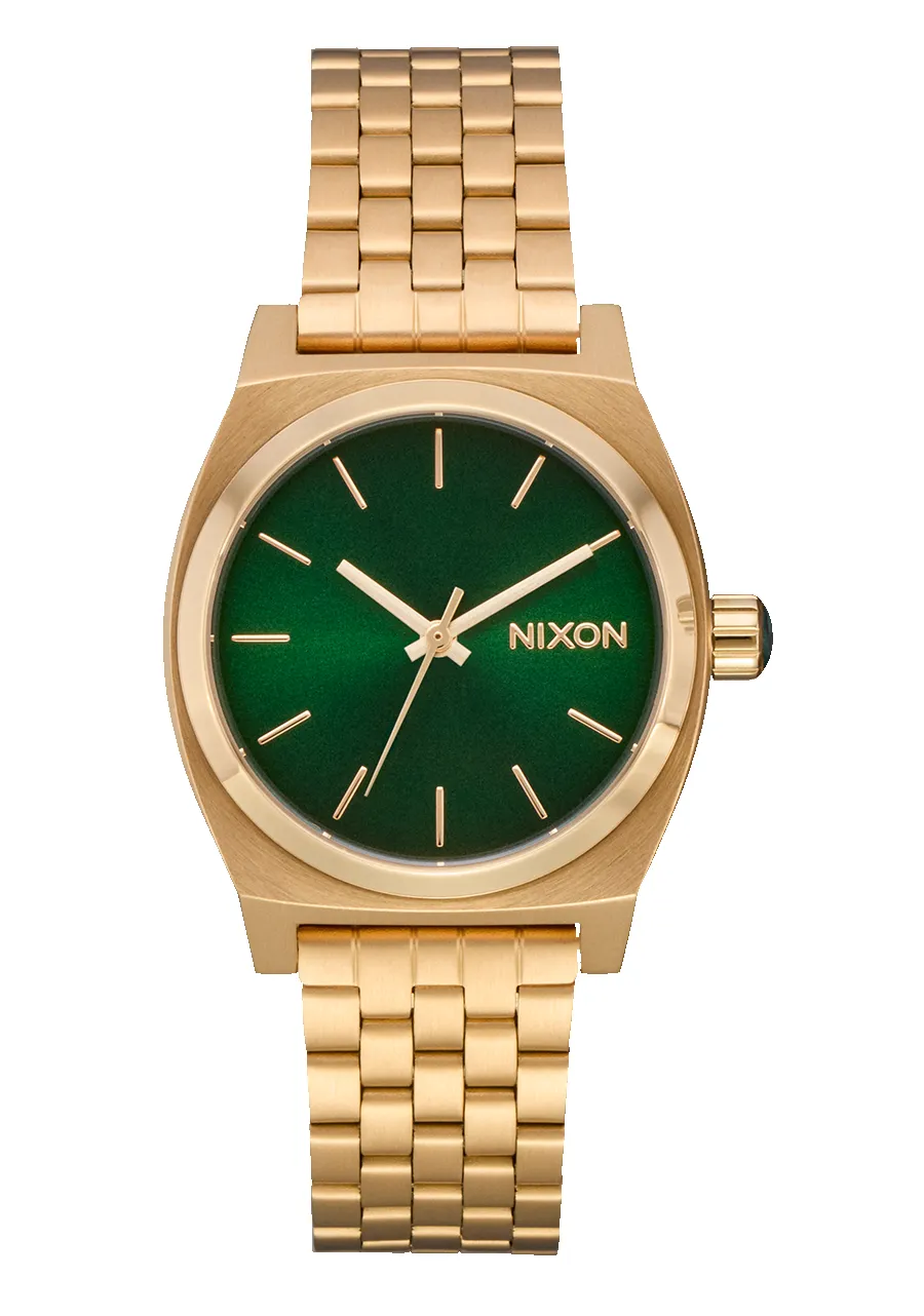 Medium Time Teller - Gold / Green Sunray sold by Nixon