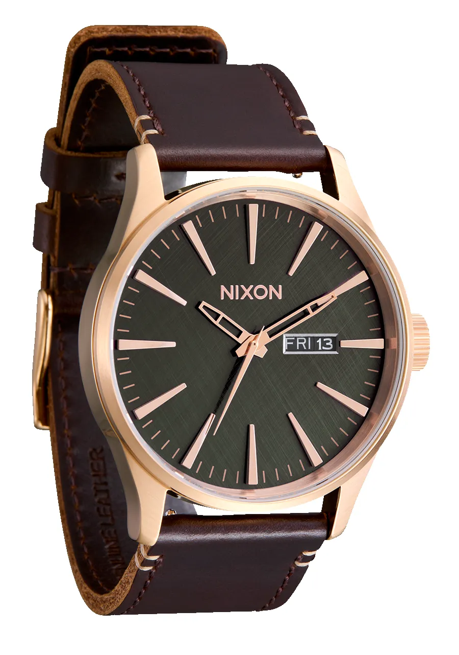 Sentry Leather - Rose Gold / Gunmetal / Brown sold by Nixon product image thumbnail 2