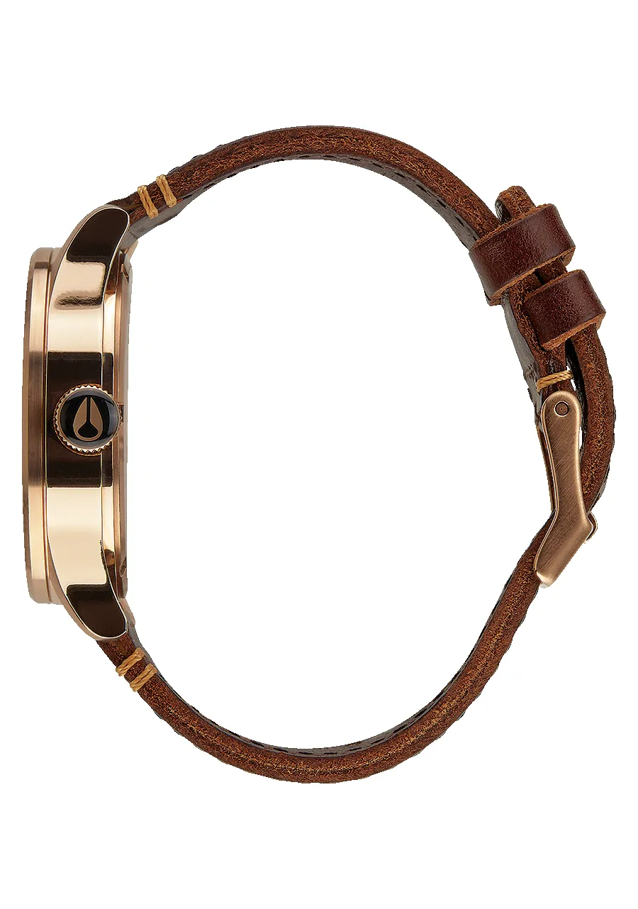 Sentry Leather - Rose Gold / Gunmetal / Brown sold by Nixon product image thumbnail 3
