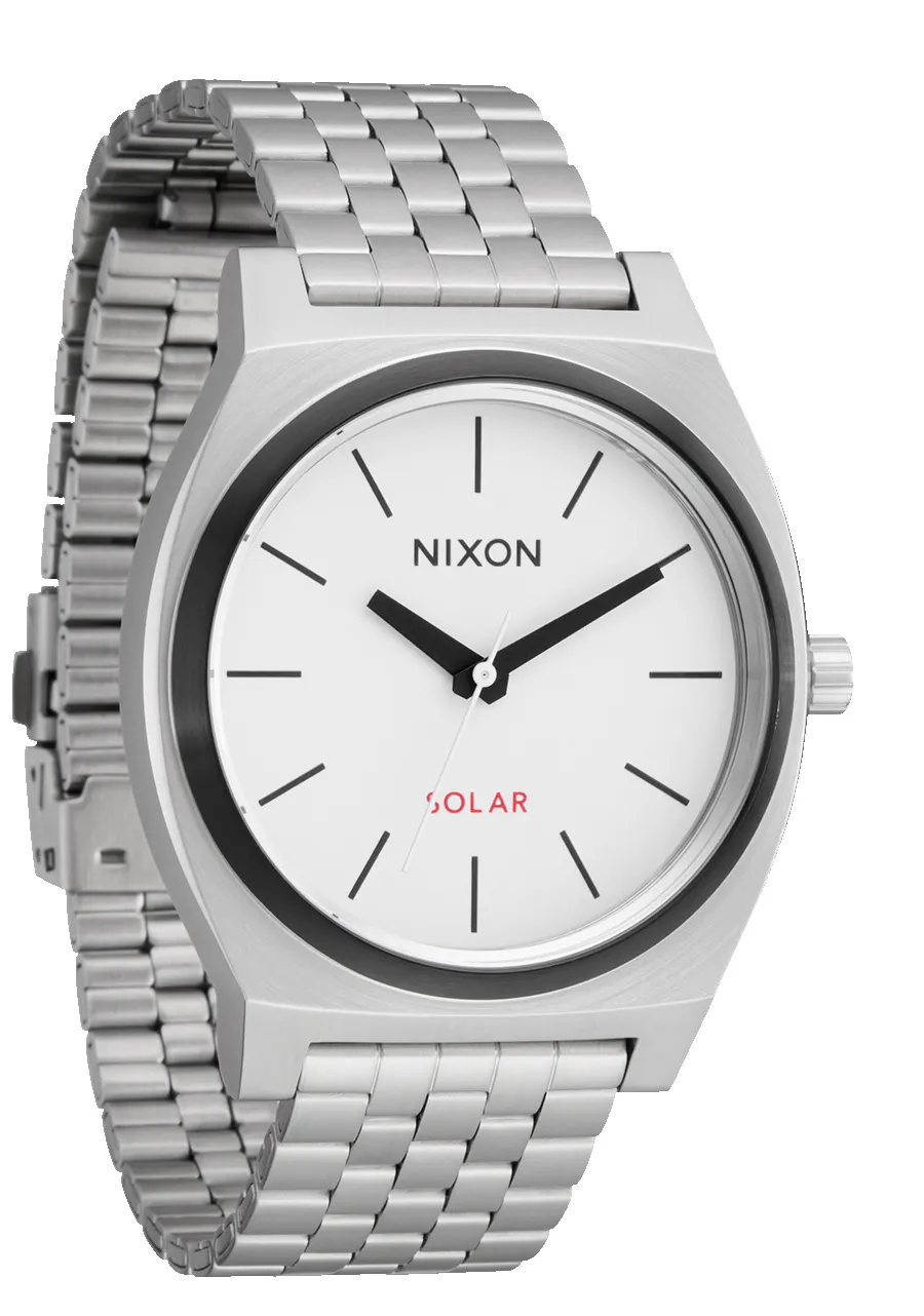 Time Teller Solar - Silver / White Lume sold by Nixon product image thumbnail 2