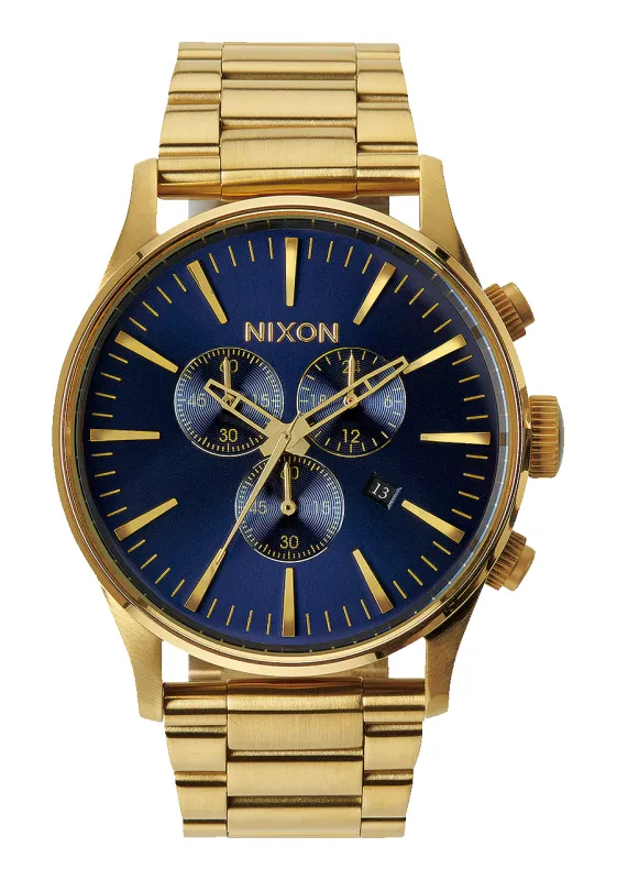 Sentry Chrono - Gold / Blue Sunray sold by Nixon