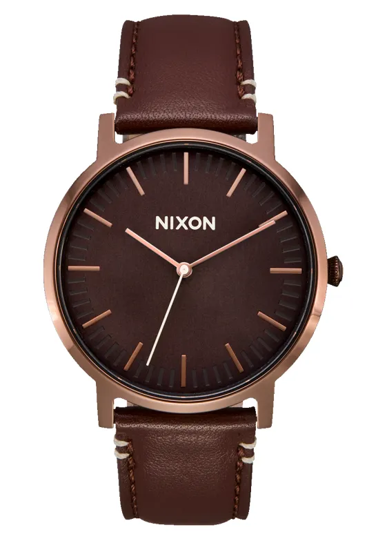 Porter Leather - Chocolate / Dark Roast / Brown made by Nixon