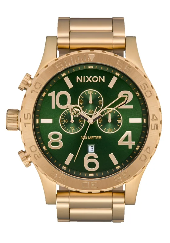 51-30 Chrono - Gold / Green Sunray sold by Nixon