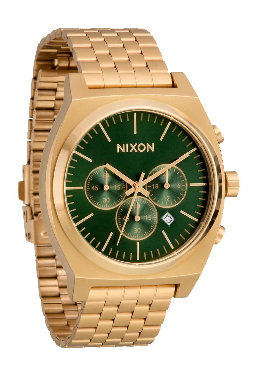 Time Teller Chrono - Gold / Green Sunray sold by Nixon product image thumbnail 2