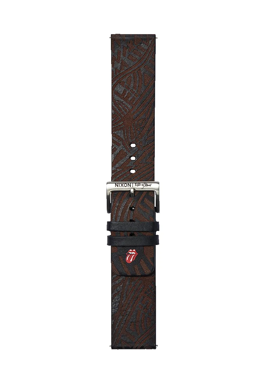 Rolling Stones 23mm Leather Band - Black sold by Nixon product image thumbnail 2