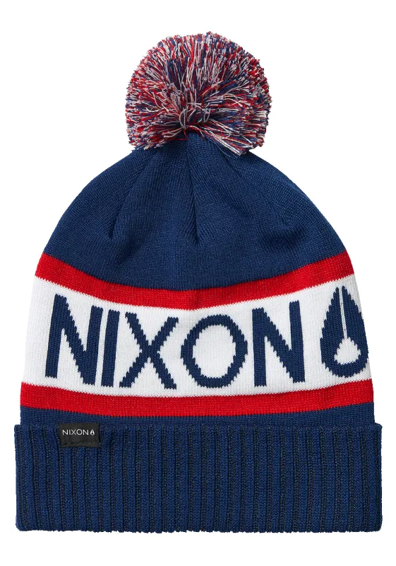 Teamster Beanie - Navy / White made by Nixon