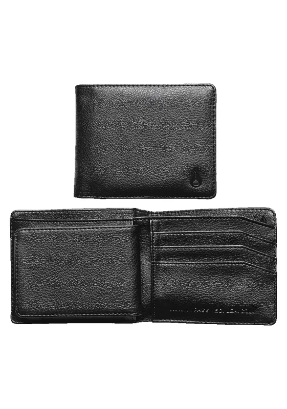 Pass Vegan Leather Coin Wallet - Black made by Nixon