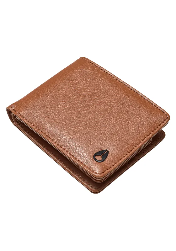 Pass Vegan Leather Wallet - Saddle sold by Nixon