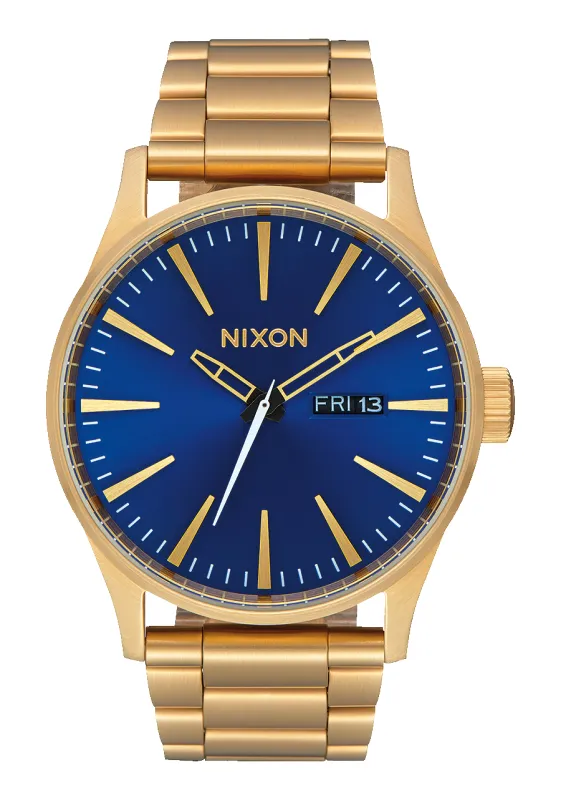 Sentry Stainless Steel - All Gold / Blue Sunray made by Nixon