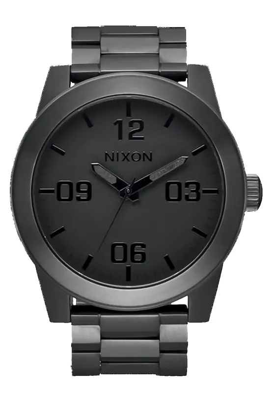 Corporal Stainless Steel - All Gunmetal / Black made by Nixon