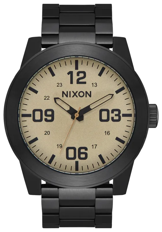 Corporal Stainless Steel - Black / Khaki made by Nixon