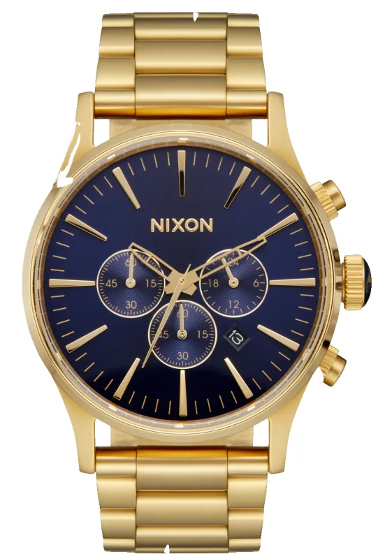 Sentry Chrono - Gold / Blue Sunray made by Nixon