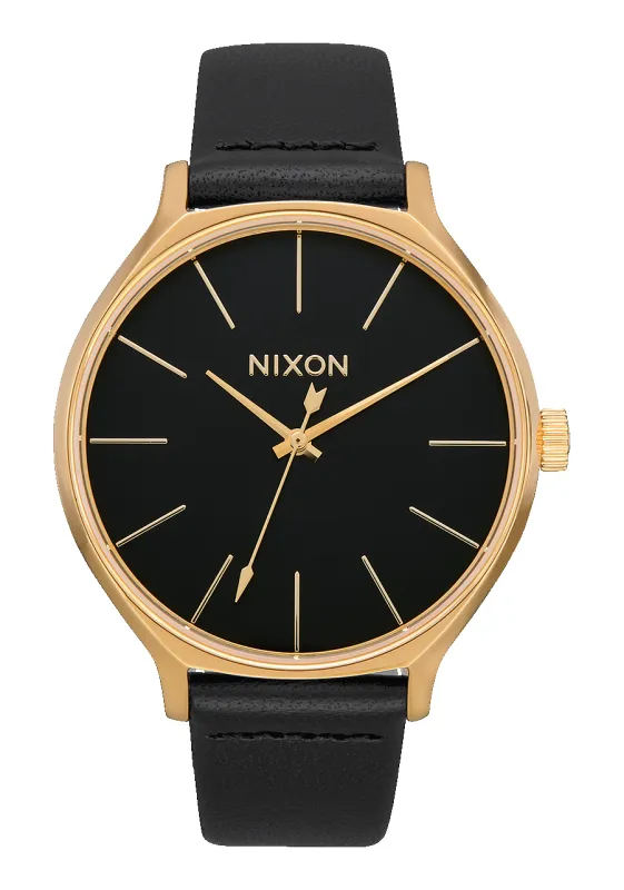 Clique Leather - Gold / Black made by Nixon