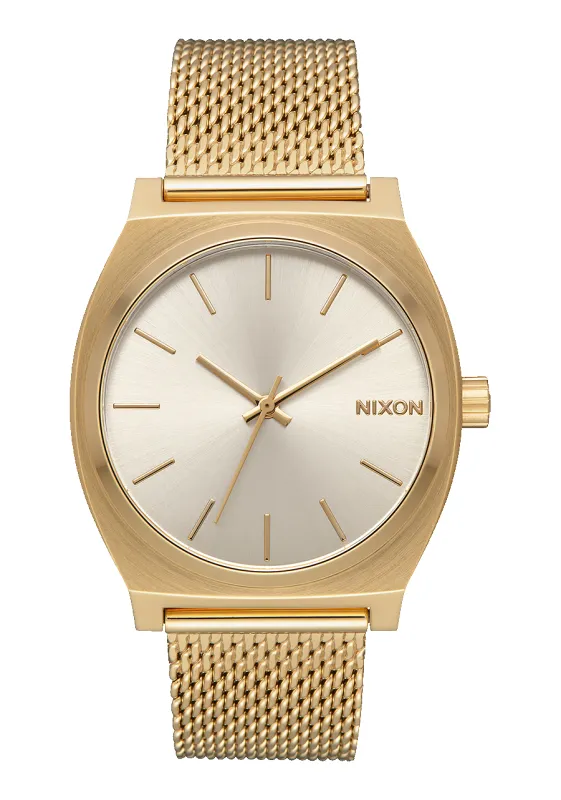 Time Teller Milanese - All Gold / Cream made by Nixon