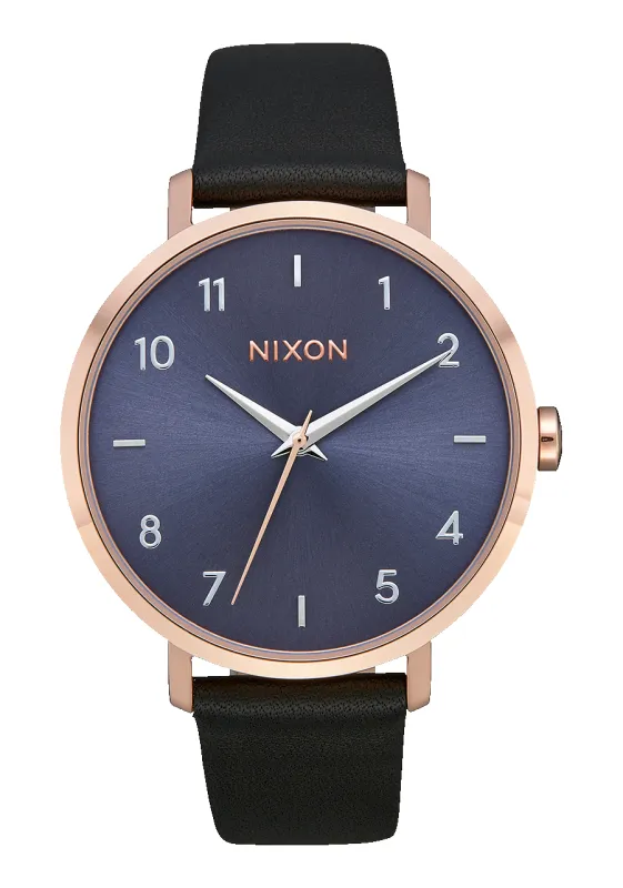 Arrow Leather - Rose Gold / Storm made by Nixon